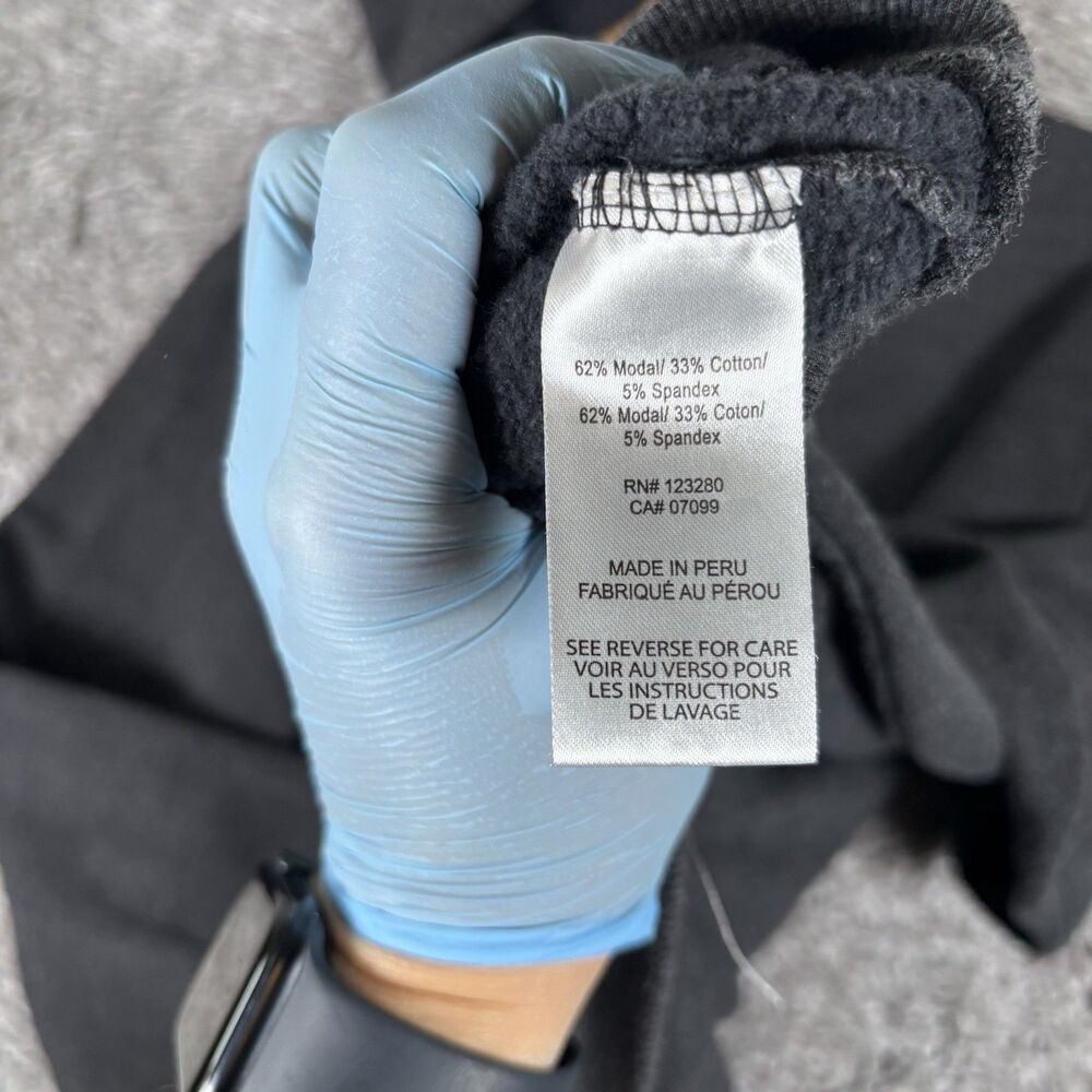 TravisMathew Travis Mathew Cloud Hoodie Mens Large Black Pullover Winter Stretch - Picture 3 of 7